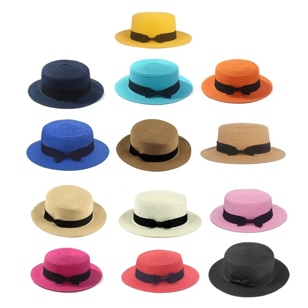 Соломенная пляжная шляпа для мамы и детей летняя соломенная женщин Snapback Gorras