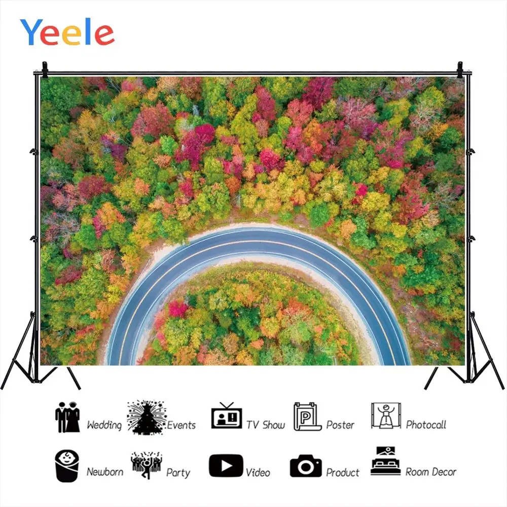 

Yeele High Resolution Forest Motor Road Professional Wedding Photography Backdrops Photographic Backgrounds For The Photo Studio