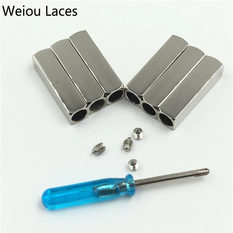 metal aglet 6*6*25mm sapato atacadores espelho ouro