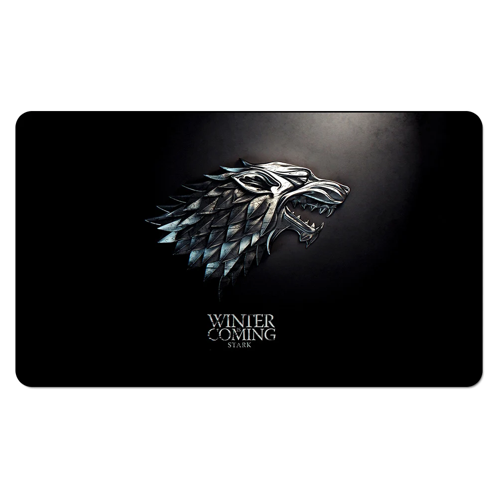 Winter is Coming Игра престолов игровой коврик: Зима идет дом Старк плеймат 60 см x 35 см(2" x 14") Размер - Цвет: Winter is Coming