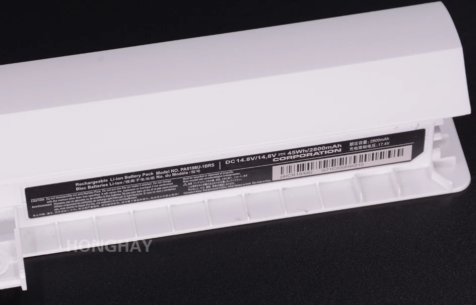 14,8 V 2800MAH Белый Батарея PA5185U-1BRS для Toshiba Satellite C50D C55 C55D C55T L55 L55D L55T PA5184U-1BRS PA5186U-1BRS