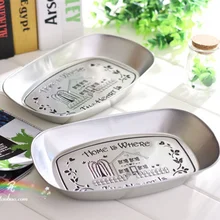 2 шт. посуда Ретро железная тарелка для ресторана для домашнего хранения, тарелка для закусок, тарелка для фруктов, маленький поднос, блюдо для фруктов