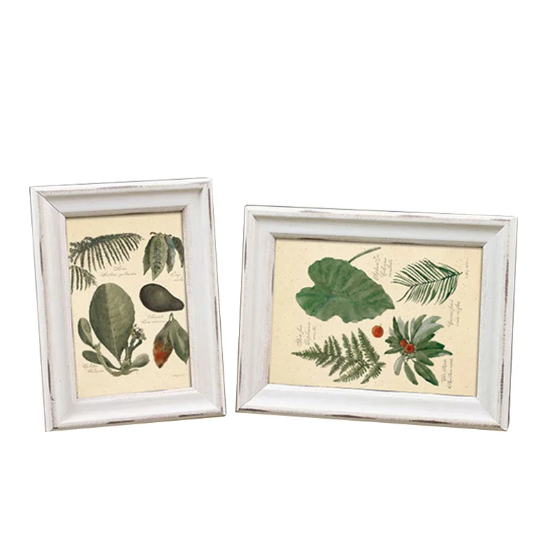 

Framework of Creative Pastoral Style Photo Frames Picture Desktop White Stereo Handmade Home Living Room Decor Wedding XK0009