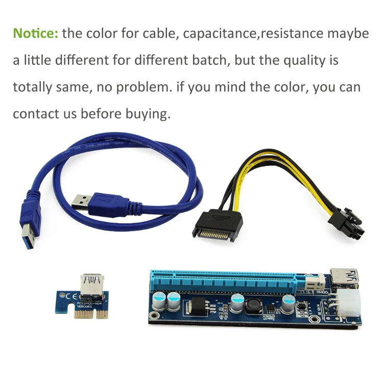 PCI-E Riser PCI E Express 1X to 16X Riser Card (6)
