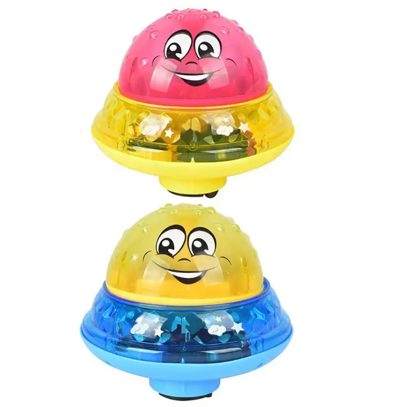 

Funny Children Electric Induction Sprinkler Toy Light Baby Bath Toy w/Base
