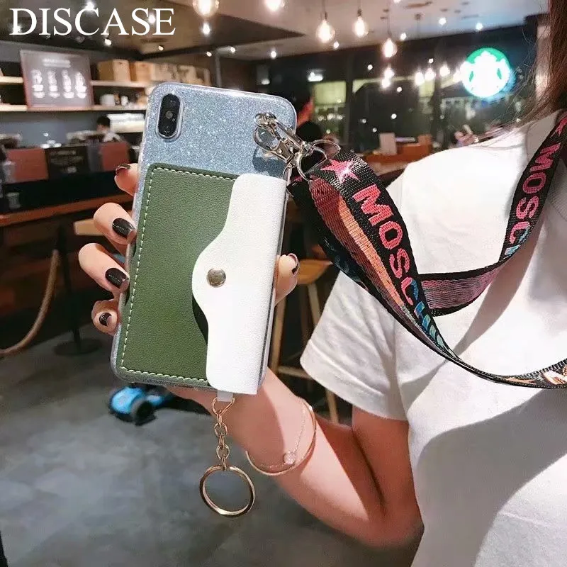 Чехол DIS простой 2в1 кошелек ремешок чехол для телефона iphone X XR XS MAX 5S 4S 5SE 8 7 6s 6plus