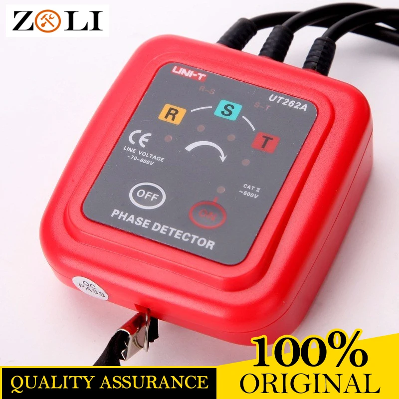 

UNI-T UT262A Non-Contact 3 Phase Sequence Rotation Detectors UNI-T UT262A Tester Indicator Detector Meter LED Display Buzzer
