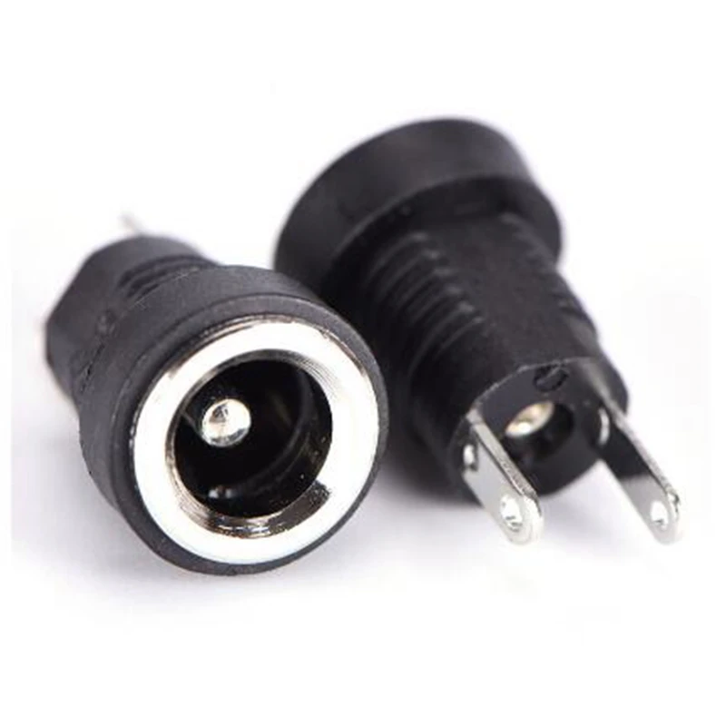 21V 2A 배터리 충전기 100V-240V 리튬 배터리 충전기 5.5mm x 2.1mm DC 전원 잭 소켓 암 패널 마운트 커넥터
