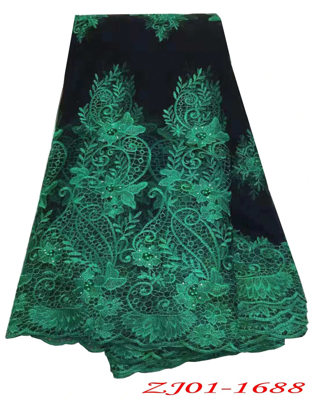 

Latest Nigerian French Net Lace Fabric Embroidered beaded African Lace Fabric High Quality Dubai Guipure Mesh Lace Z19