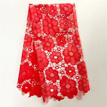 

Latest African Lace Fabric High quality african cord Lace Fabrics Nigerian Lace WS1466