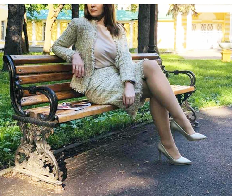 Women's skirt suit Professional tweed jacket + skirt 2020 spring / autumn / winter women's jacket ladies 2 piece skirt suit