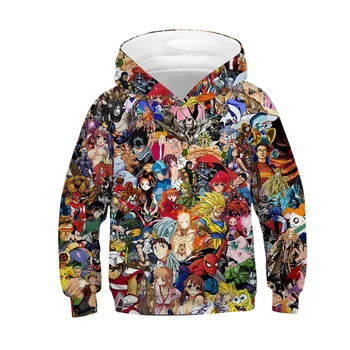 

Raisevern Children 3D Anime Hoodies Dragon Ball Z Pocket Hooded Sweatshirts Kids Print Hoodies Pullovers Lovely sweatshirt