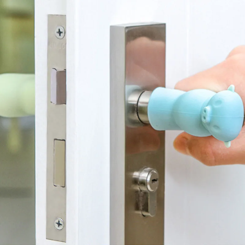 Door Handle Protect Cover Doorknob Pad Safety Supplies Home Accessories Silicone 1 PCS Quakeproof Anti-Collision Cotton Shape
