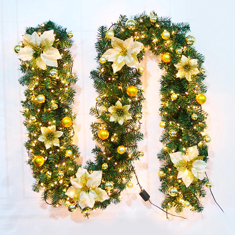 JAROWN Artificial Flower Vine Christmas Decoration Rattan Home Door Hanging Props Mall Storefront Event Decor Christmas Gifts (4)