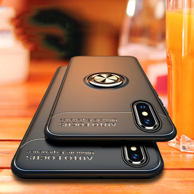 Luxury Shockproof Bracket Ring Case For iphone 11 Pro X XR XS Max SE 2020 Full Cover 7 8 6 6s PLus Soft Silicone | Мобильные