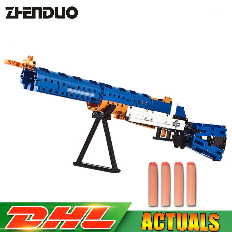 

C81002 583pcs Military M1 United States Garand Rifle Gun with Soft Bullet Model Building Block Brick DIY Toys Christmas Gifts