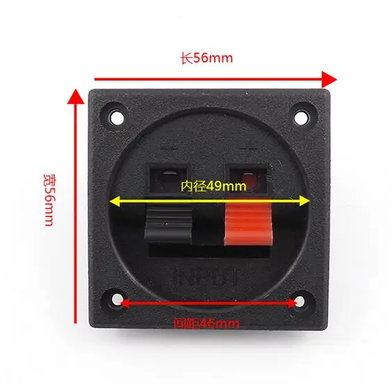

Square Binding Post Press Type Speaker Cup Wire Cable Box Connector Terminal For Cable Terminals