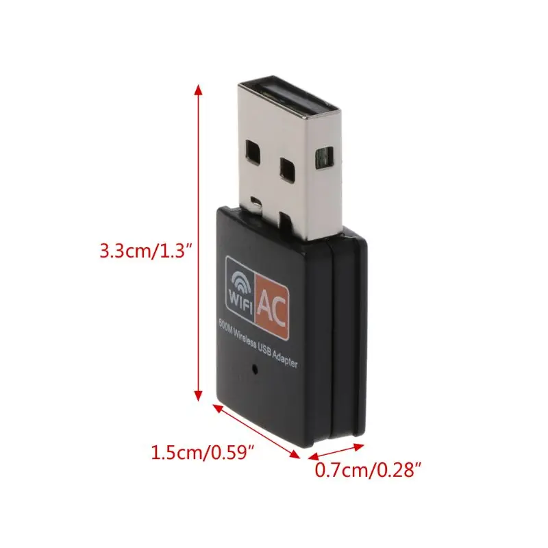 USB Wifi адаптер 600 Мбит/с беспроводная сетевая карта Ethernet антенный приемник LAN AC