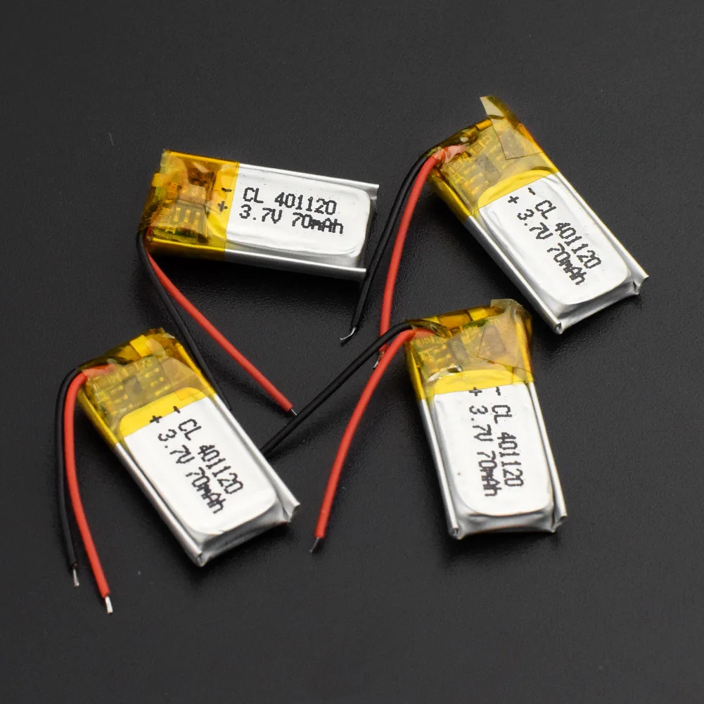 401120 литиевая батарея 3,7 V 70 mAh Li-Ion Lipo cells Li-Po полимерная аккумуляторная батарея для мобильный bluetooth-наушник gps POS
