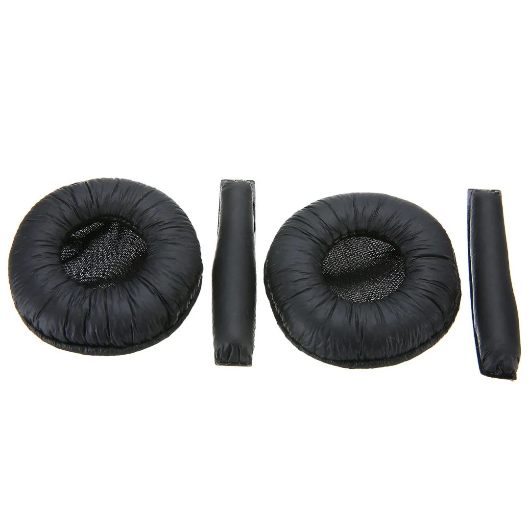 2Pcs Replacement Ear Pads +2Pcs Headband Cushions For Senn heiser PX100 PX200 Headphone Earpads