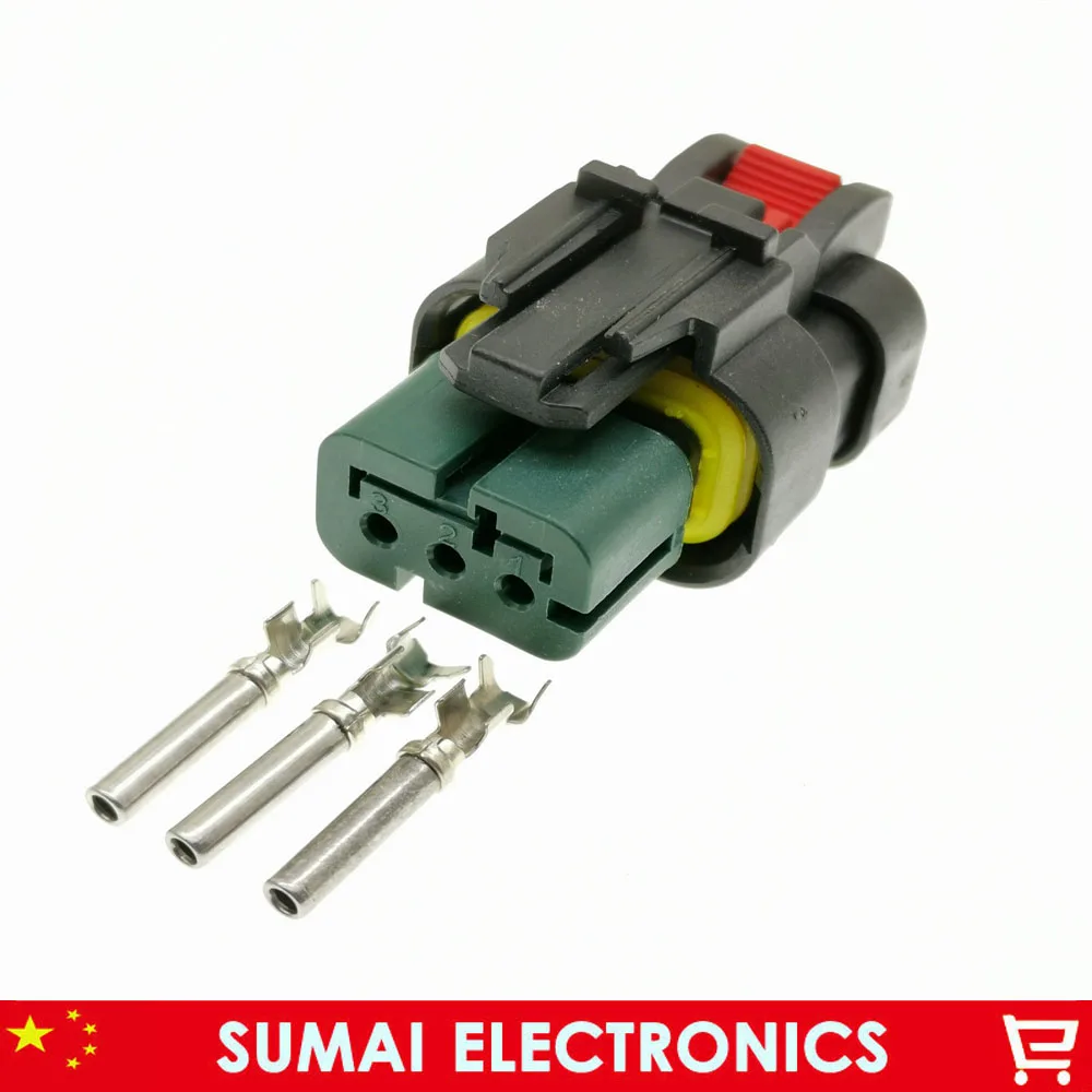 

3 Pin Auto 776429-4 Camshaft sensor plug,Oil pressure/atmospheric pressure sensor plug for Excavator Carter 330D, 349D etc.
