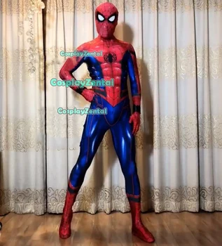 

MCU Spider Concept Art Spider-man Costume Spandex 3D Cosplay Halloween Spiderman Zentai Costume Freeshipping Hot Sale