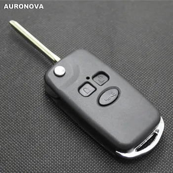 

AURONOVA New Upgrade Flip Folding Key Shell for Toyota Corolla 3 Buttons Modified Remote Car Key Case
