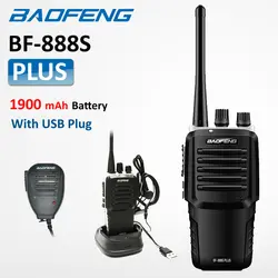 Baofeng 888 S Plus рация 1900 mAh BF-888S плюс двухстороннее Любительское радио FM Портативный ручной CB трансивер 16CH + Динамик Mic