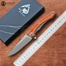 MAXACE Studio Полуночный Кот Фанатик Складной нож 440C сталь G10 ручной Открытый Отдых Охота Открытый фрукты Ножи EDC инструменты