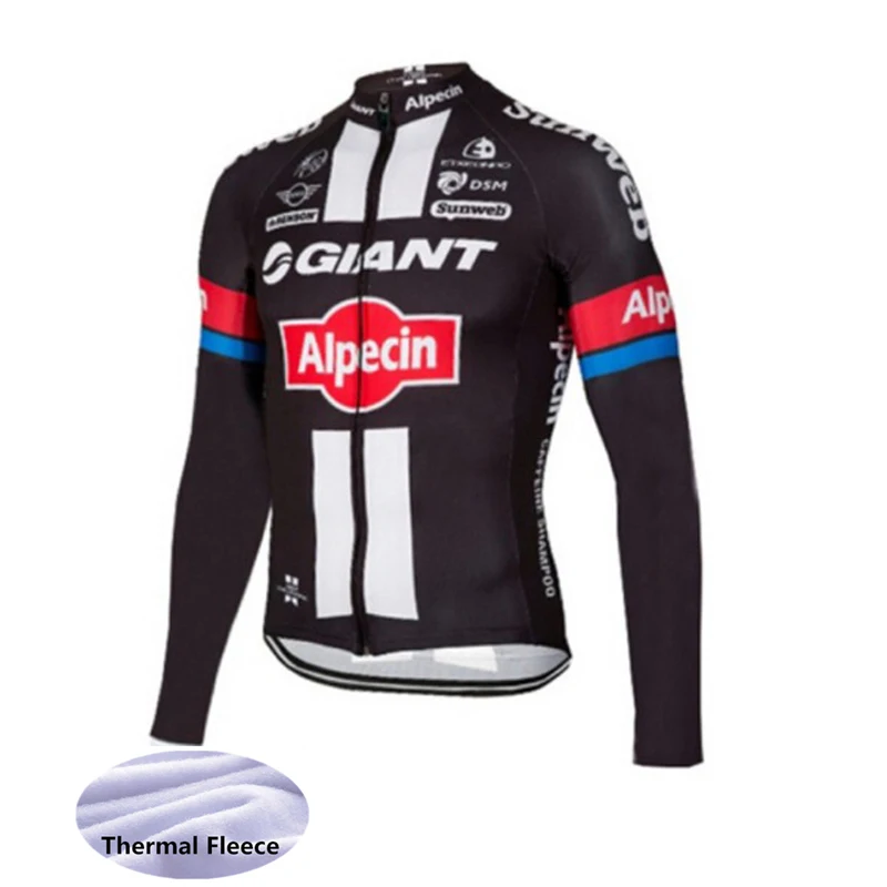 

Pro Team Men's 2017 Winter Thermal Fleece Cycling Jersey Long Sleeve Tour De France Jacket Clothing Ciclismo XS TO 5XL