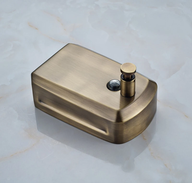 27oz Bronze Metal Wall Mount Liquid Soap Or Shampoo Dispenser