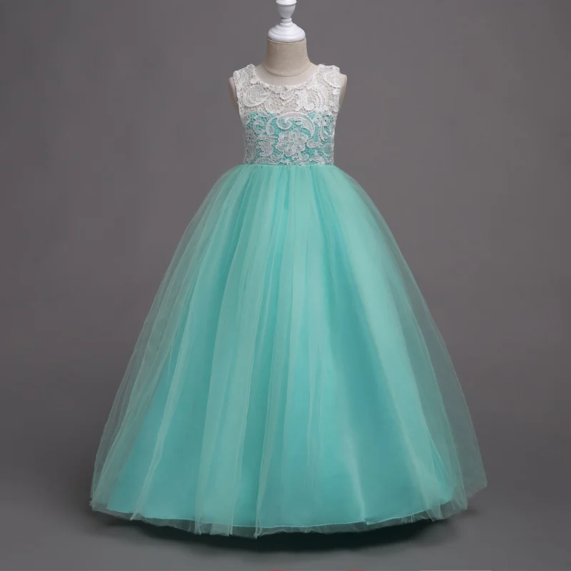

Baby Girls Summer girl Prom mariage flower Kids enfant Dress robe Formal Baby Gown Girls Ball