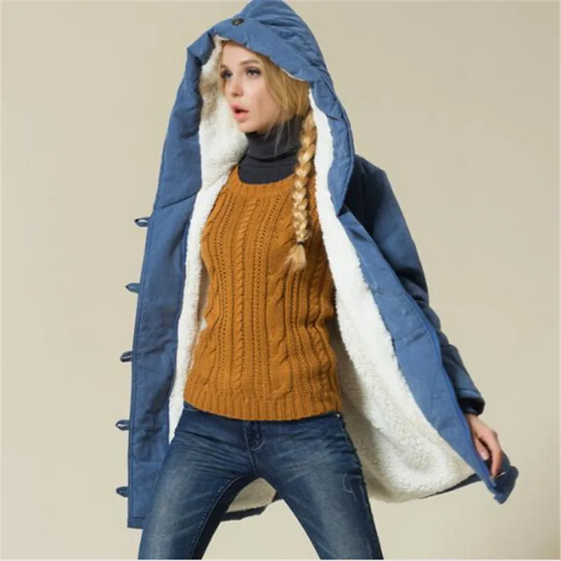 

Plus Size Women Winter Jackets Cotton Padded Female Version Long Section Cashmere Coat Winter Jackets XXL XXXL XXXXL Parka C1612