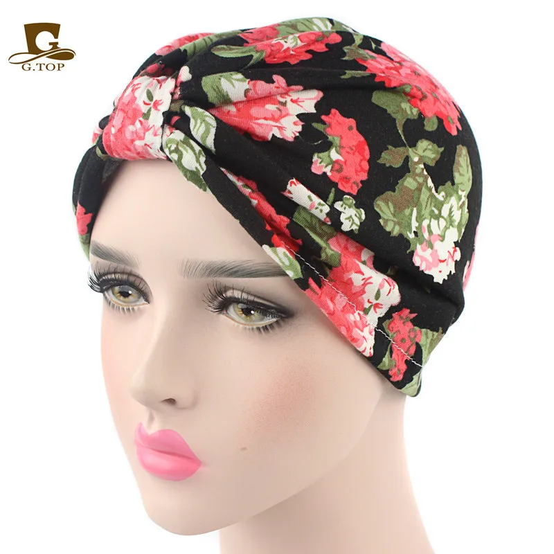 Head Band For Chimo | new vintage style cotton floral print turban hat headband Head Band For Chimo | new vintage style cotton floral print turban hat headband