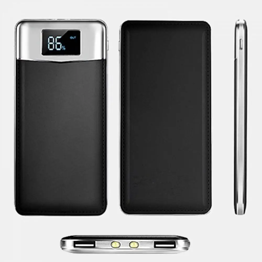 

20000mah Power Bank External Battery Pack DualUSB Ports LCD Display Powerbank Portable Mobile Fast Charger for Phone