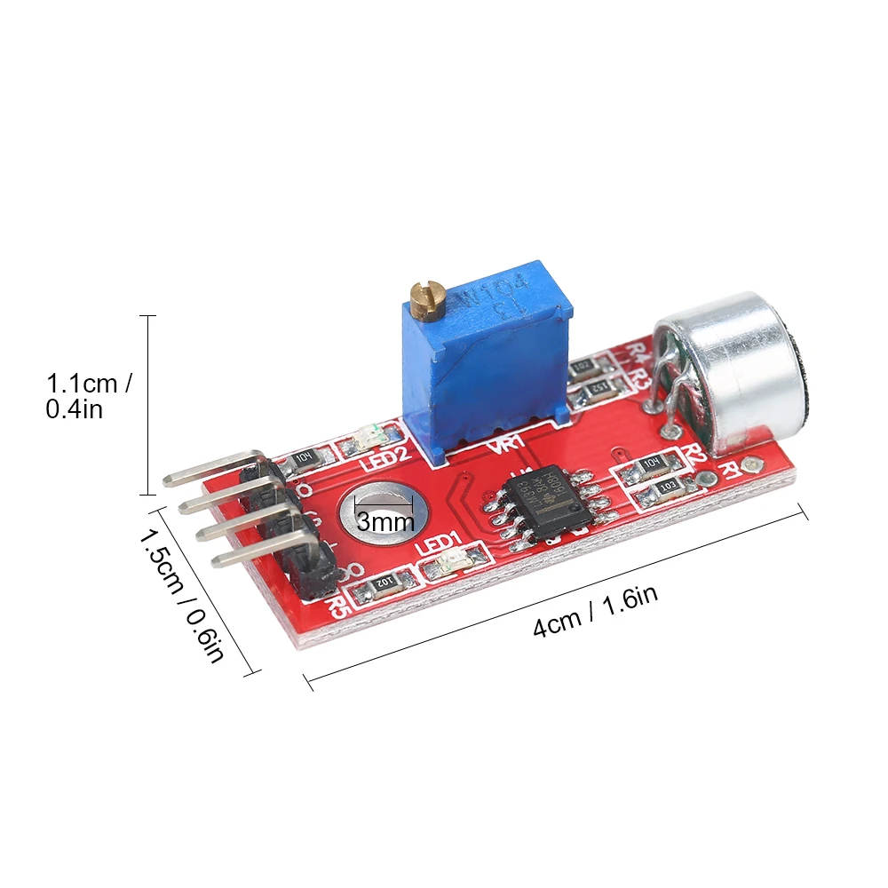 3 шт. Мини Высокая чувствительность Микрофон Звук сенсор модуль голосовой сенсор обнаружения динамик модуль для Arduino