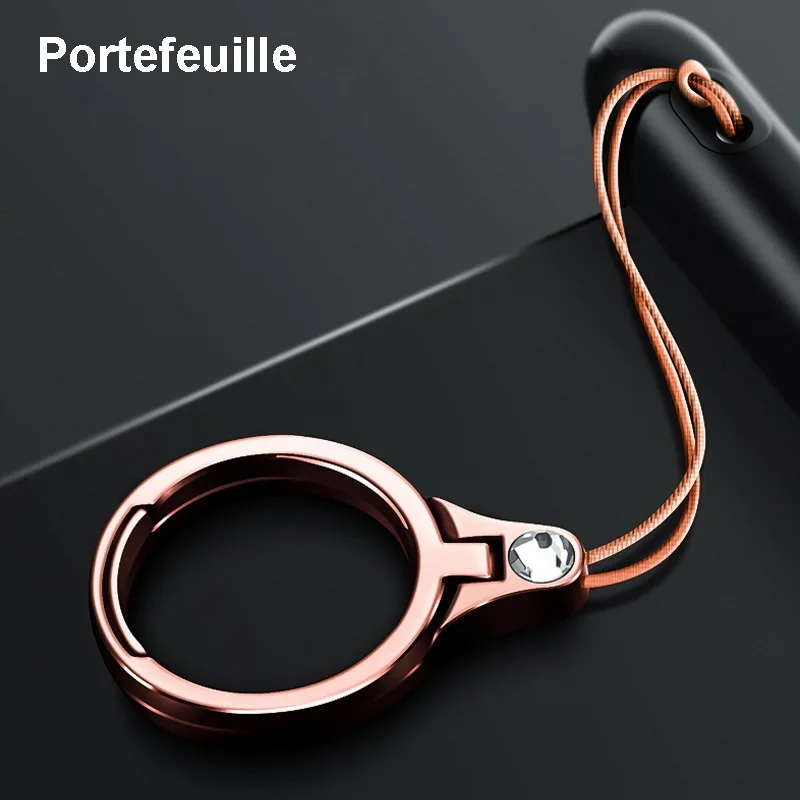 Portefeuille Lanyard For Xiaomi Huawei Phones Wrist Strap iPhone 8 X Oneplus 3t Keys Metal Finger Ring Cellphone Holder Lanyards (6)