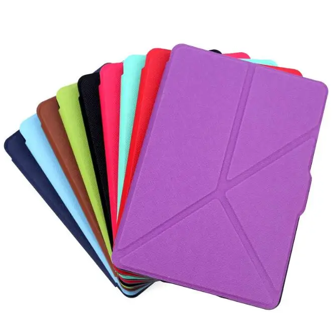 

Slim Smart PU Leather Stand Cover Case for Amazon Kindle Paperwhite123 Foldable Shell Cover for paperwhite 3 (New model)