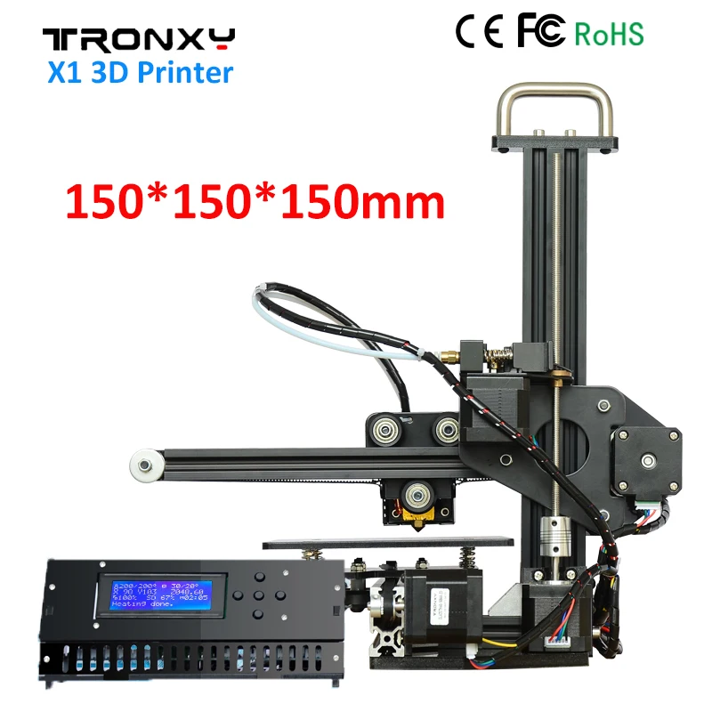 

Tronxy X1 3D Printer DIY Kit Upgraded Quality High Precision Print 150*150*150mm Acrylic LCD screen 3D Printer DIY Aluminum Fram