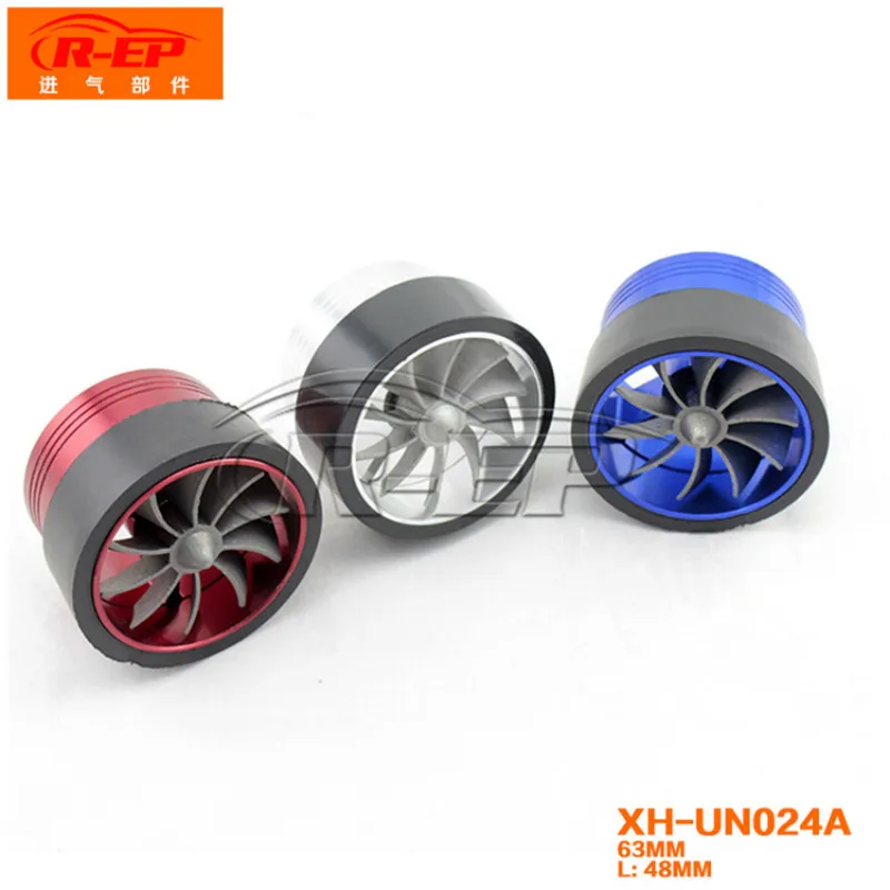 

Auto Air Inlet Fittings Single Wheel Inlet Pressure Wind Turbines Power Wheel Universal Turbo Fan Air Intake Fuel Saver Fan
