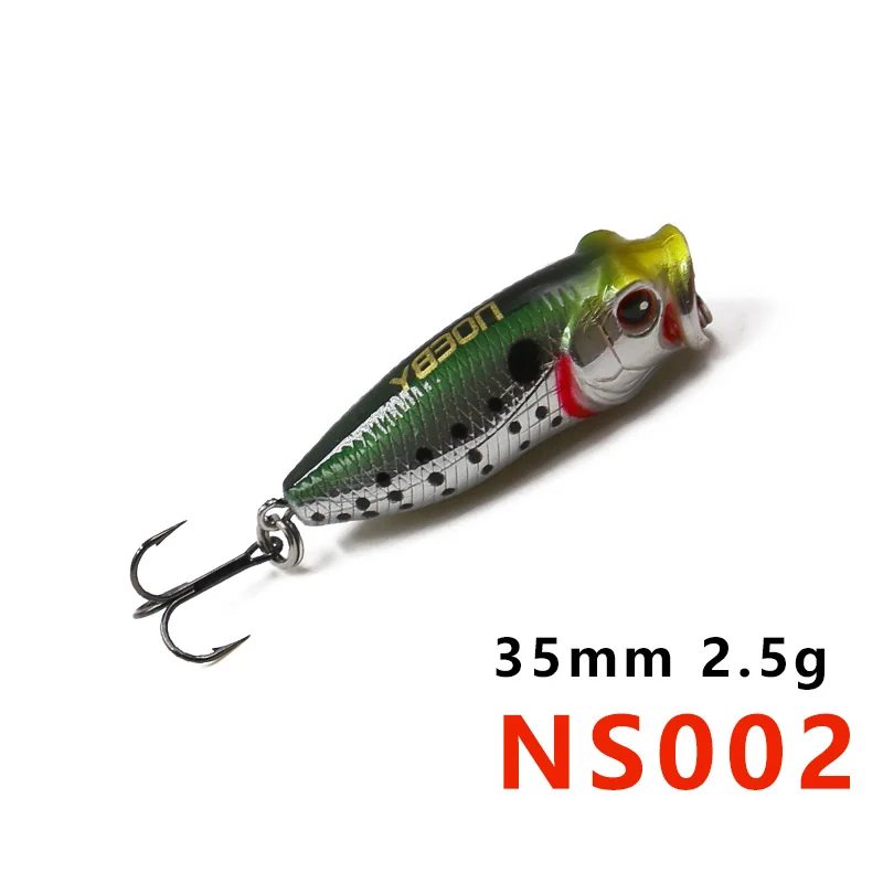 Noeby 35 мм 2,5 г Мини Жесткий рыболовный Поппер приманка плавающая ударная вода яростно для рыбалки - Цвет: NS002