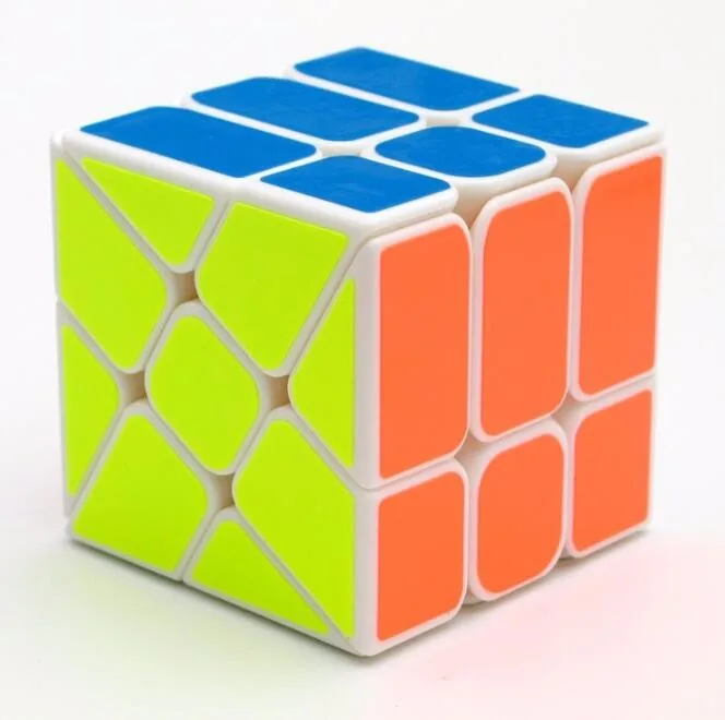 YJ колеса ветра Неравные 56 мм 3x3x3 Литые Покрытием magic cube Puzzle Кубы Укрепить Кубо кубик cubo magico куб Игрушки Подарок кубик рубика