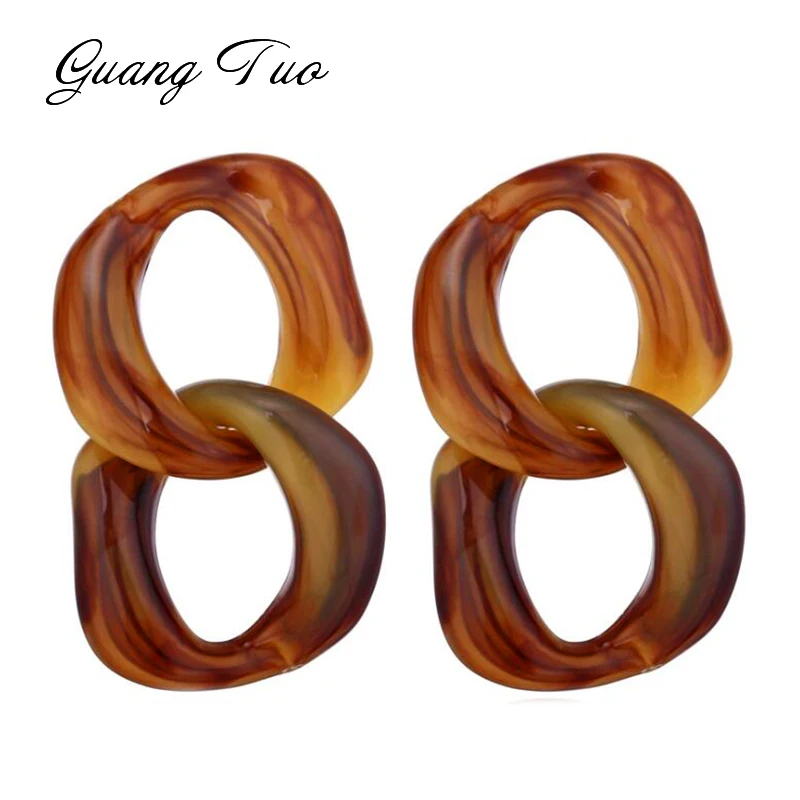 

ES839 Fashion Exaggerated Acrylic Earrings European Popular Irregular Geometric Dangle Earrings For Women Jewelry Accessories