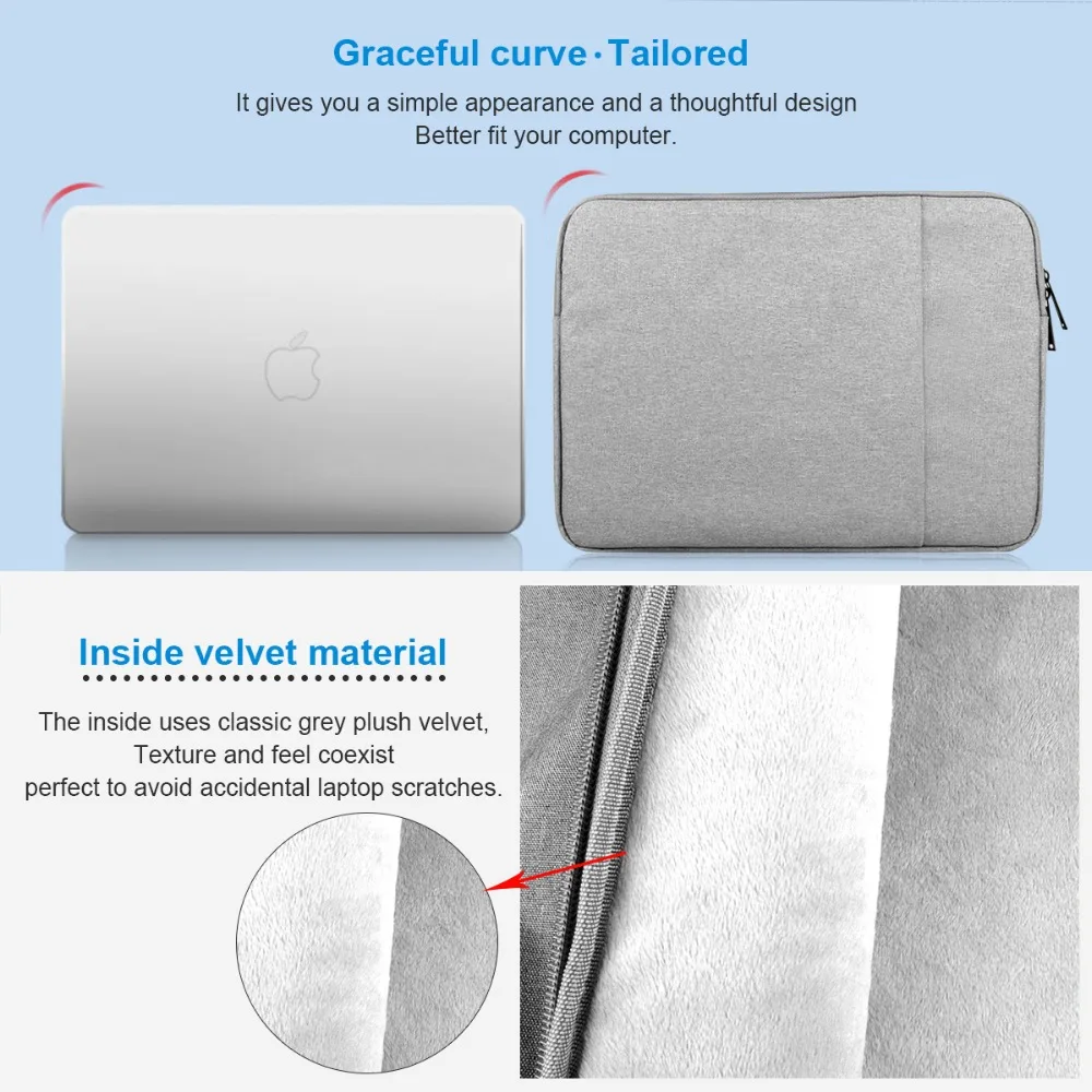 Notebook Laptop Sleeve Bag Pouch Case For Acer Dell HP Asus Lenovo Macbook Pro Reitina Air Xiaomi 11 13 12 14 15 GOOJODOQ Notebook Laptop Sleeve Bag Pouch Case For Acer Dell HP Asus Lenovo Macbook Pro Reitina Air Xiaomi 11 13 12 14 15 GOOJODOQ