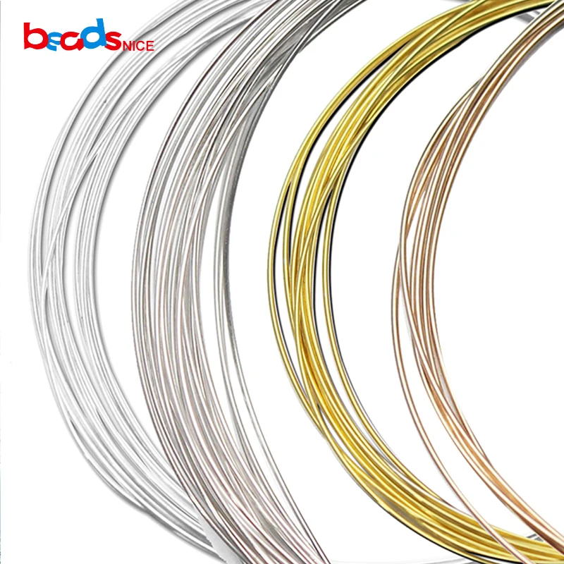 

Beadsnice ID26883 diy jewelry of silver wire 22ga round solid 925 sterling silver beading wire