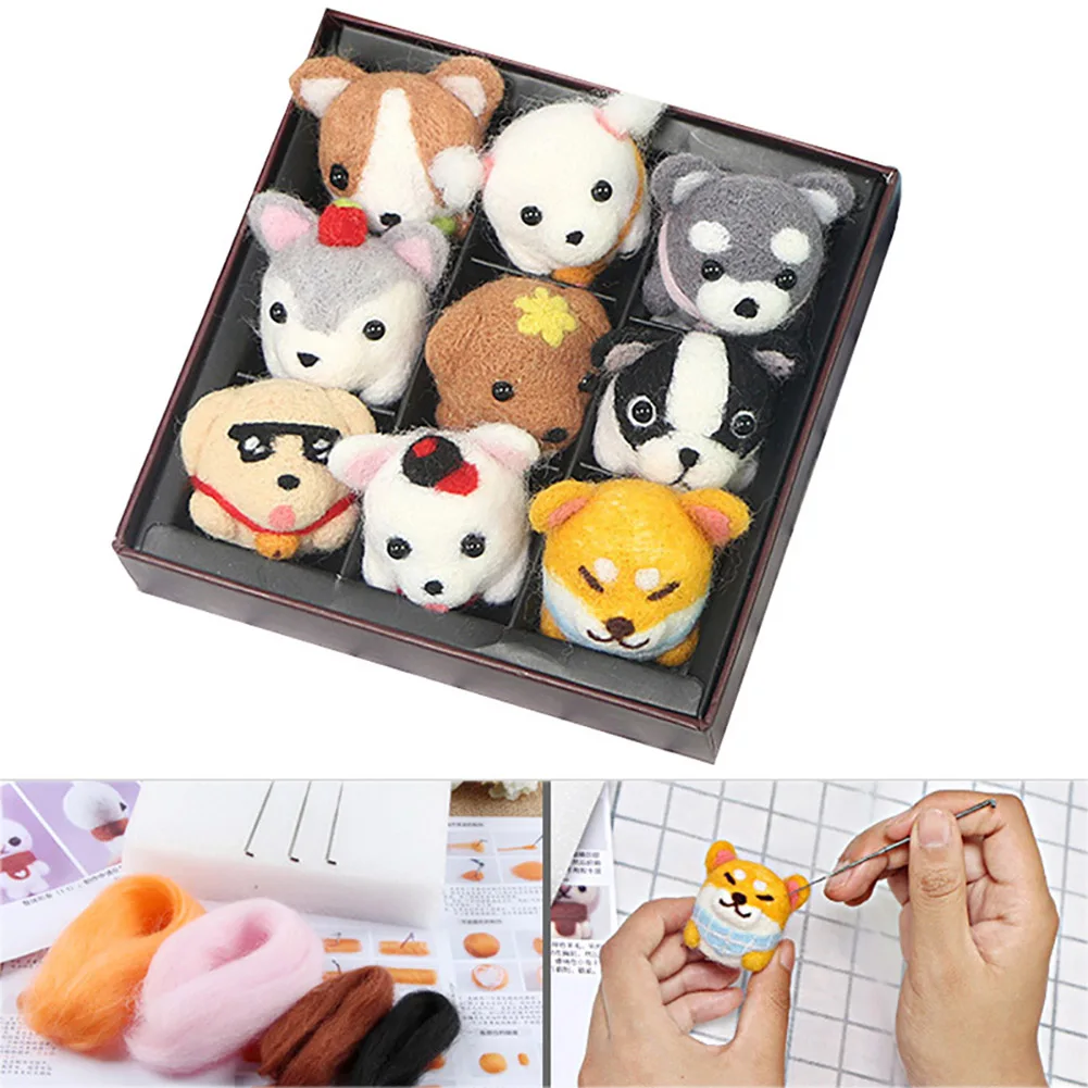 1 упаковка Diy игла для валяния шерсти набор разноцветных ручной спиннинг