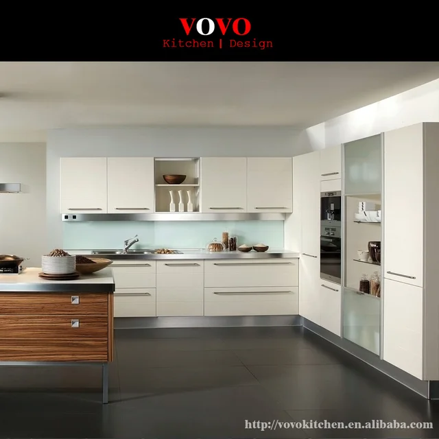Cream Lacquer Dapur Kabinet Dengan Built In Oven Di Lemari Cream Lacquer Dapur Kabinet Dengan Built In Oven