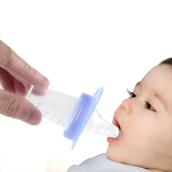 

2 Colors Comfortable Soft Baby Medicine Feeder With Scale Kids Babies Feeding Pacifier Infant Nipple Necessary Gifts For Newborn