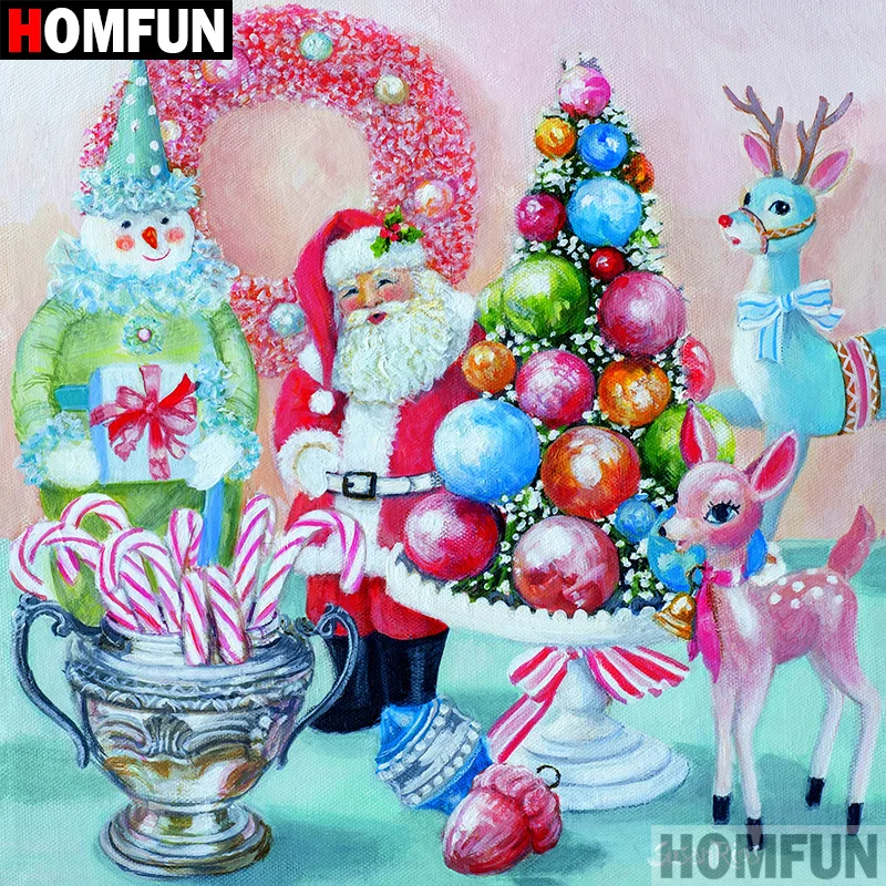 Алмазная 5D картина HOMFUN сделай сам полноразмерная/круглая вышивка крестиком