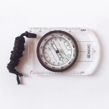 

Transparent Plastic Compass Proportional Footprint Travel Outdoor Camping Hiking Military Compass Tools bussola compasso kompas